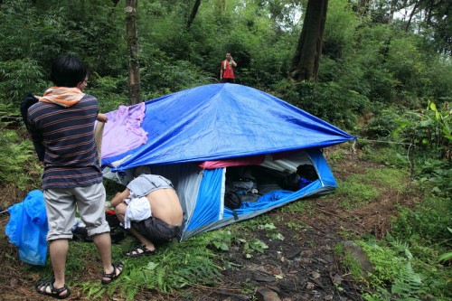 Camping on the way for overnight