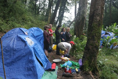 Camping on Fansipan mountain